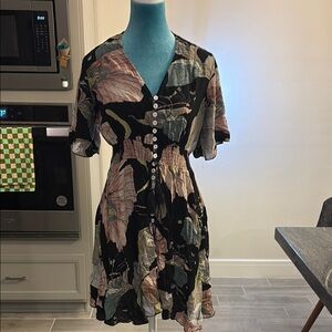 Floral Button-Down Dress